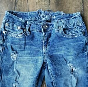 Amethyst Distressed Jeans